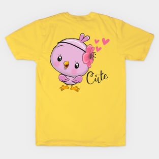 Cute Cartoon Bird T-Shirt